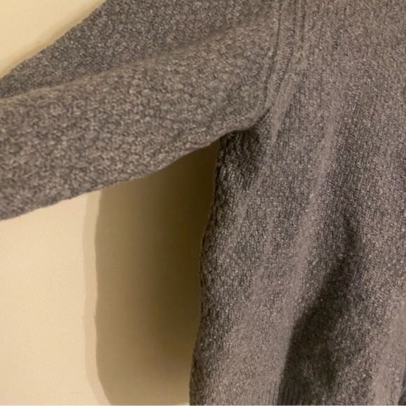 Gianetti Wool Blend Grey Knit Quarter Zip Sweater Pullover Men’s Medium - Picture 4 of 7